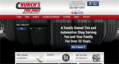 Desktop Screenshot of churchstirepros.com